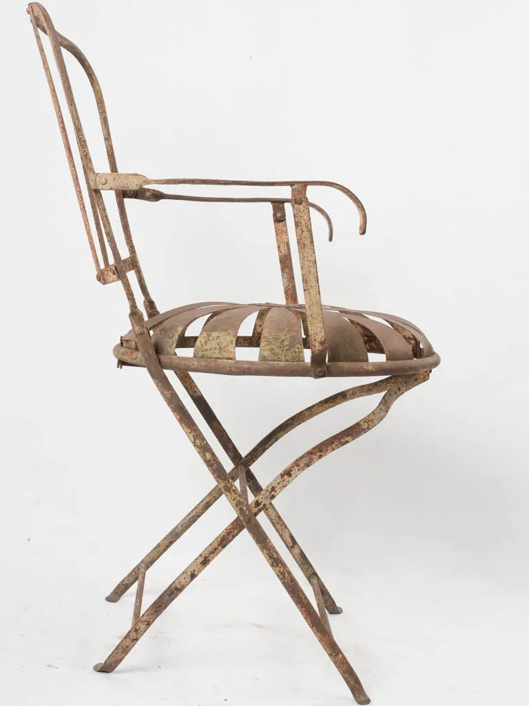 Napoleon III folding garden chair - daisy seat