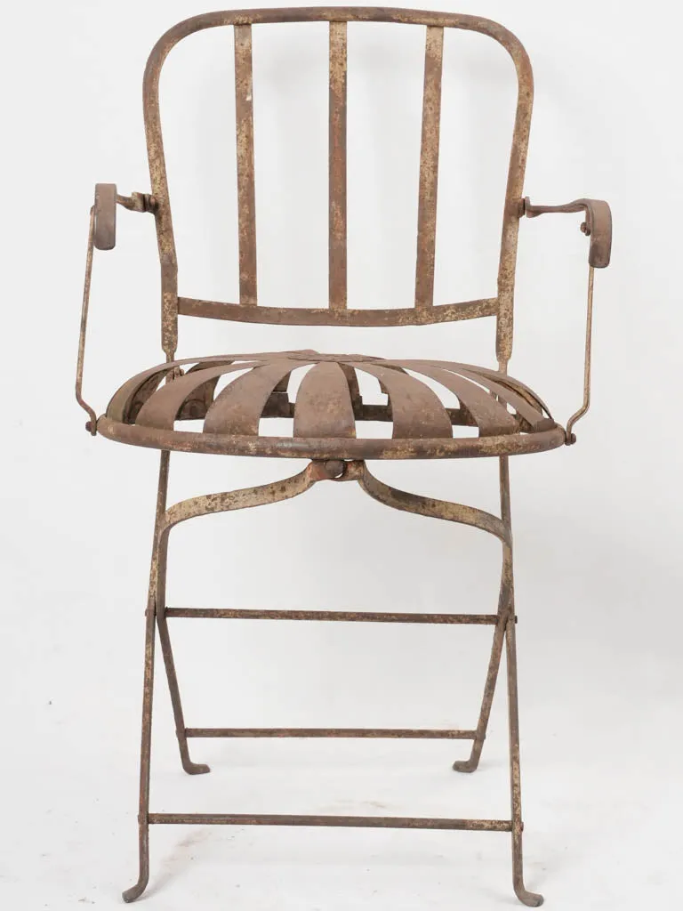 Napoleon III folding garden chair - daisy seat