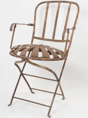Napoleon III folding garden chair - daisy seat