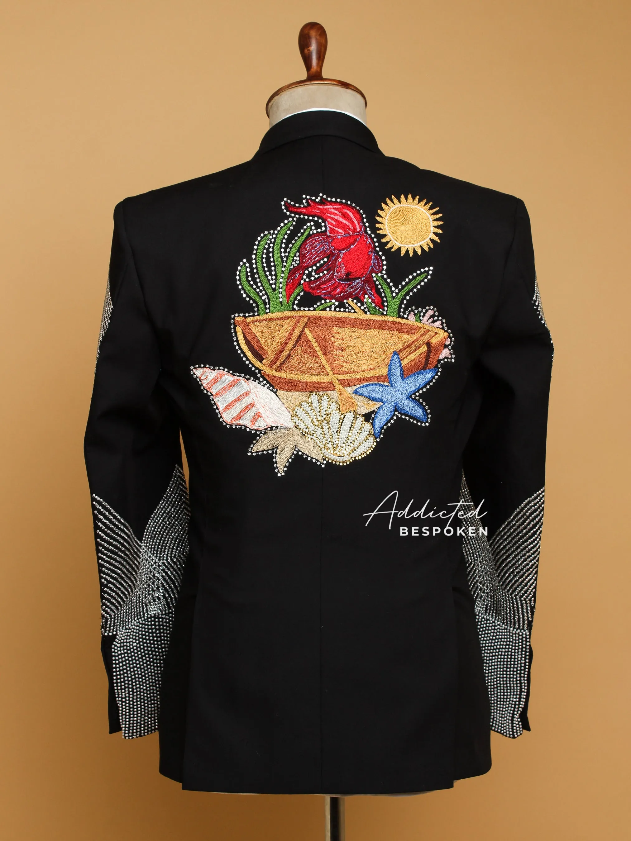 Nautical Embellished Western Blazer
