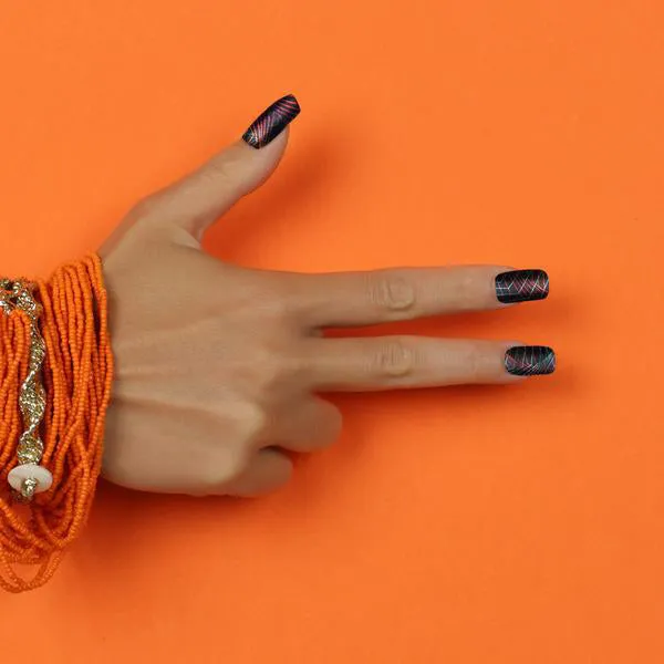 Neon Dancefloor Nail wraps