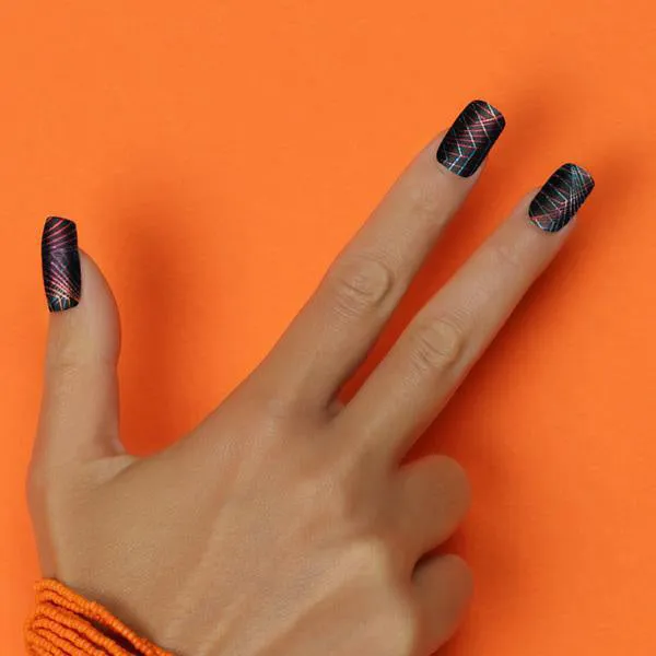 Neon Dancefloor Nail wraps