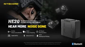 Nitecore NE20 Bluetooth Electronic Hearing Protection Earbuds