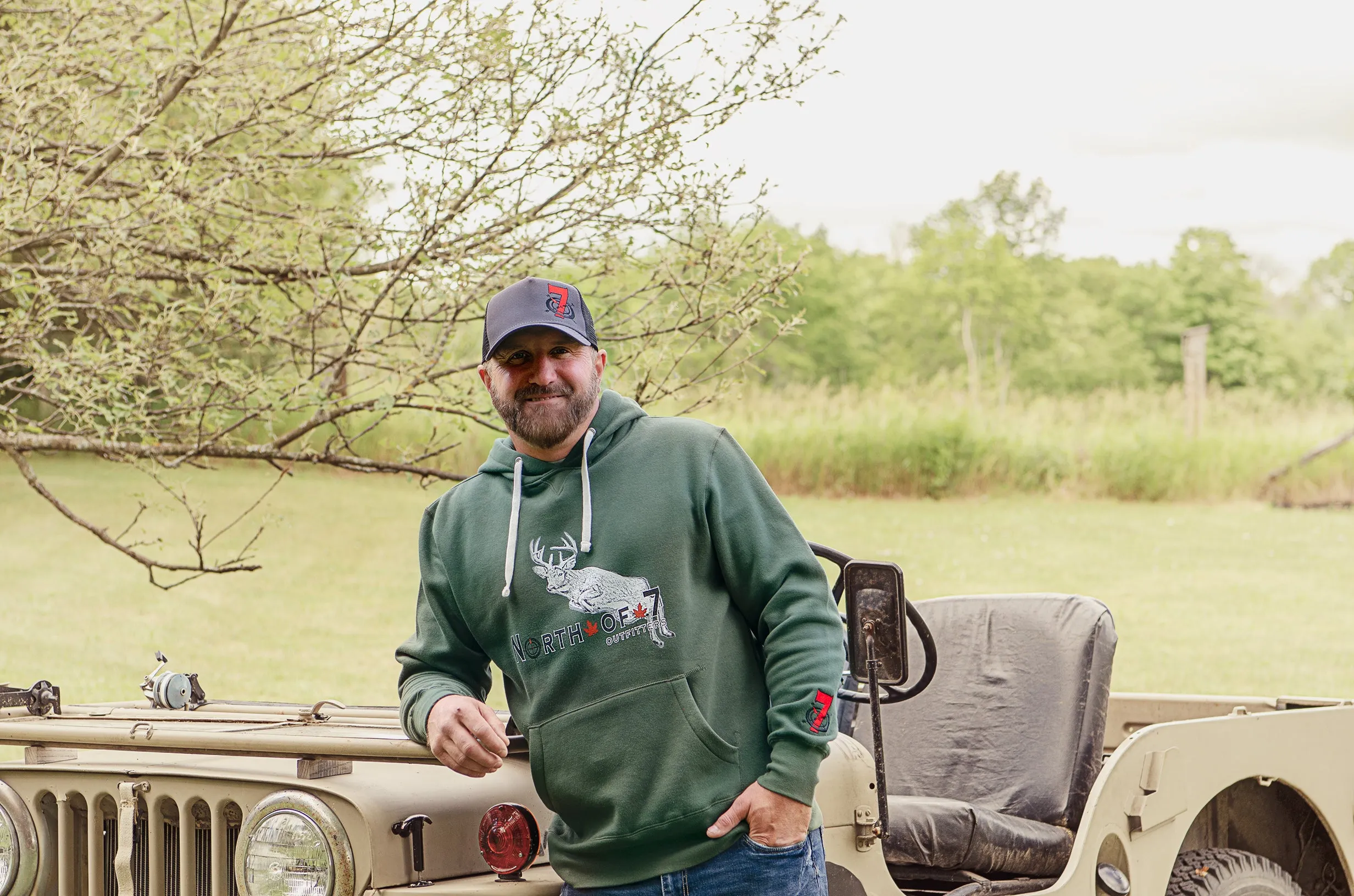 North of 7 Outfitters Men's Deer Pullover Hoodie