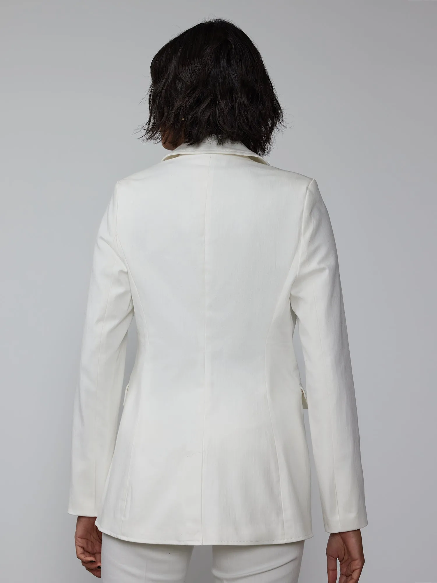 Notch Lapel Sculpted Blazer