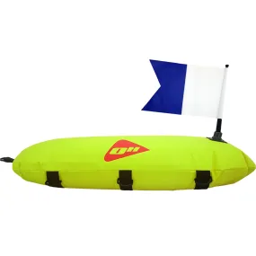 Ocean Hunter Inflatable Torpedo Float & Flag Yellow
