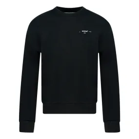 Off White Logo Black Slim Sweatshirt