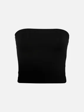 Opaque Tube Top in Black