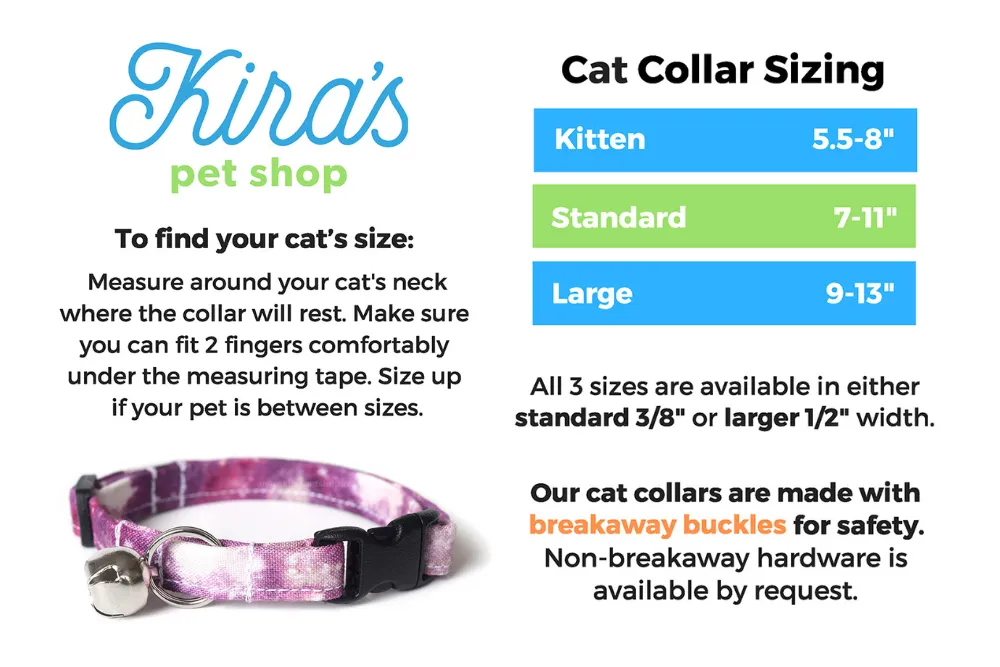 Pastel Pink Rain Cat Collar