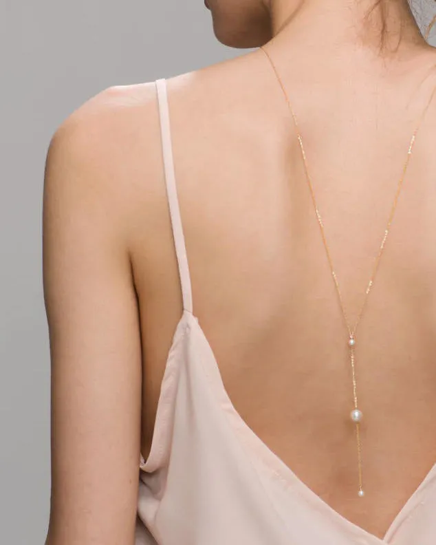 Pearl III Back Necklace