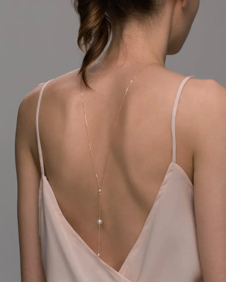 Pearl III Back Necklace