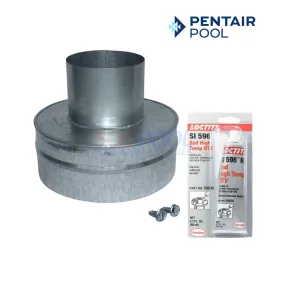 Pentair Metal Flue Collar For MasterTemp and Max-E-Therm Heaters | 4" x 8" | 77707-0077