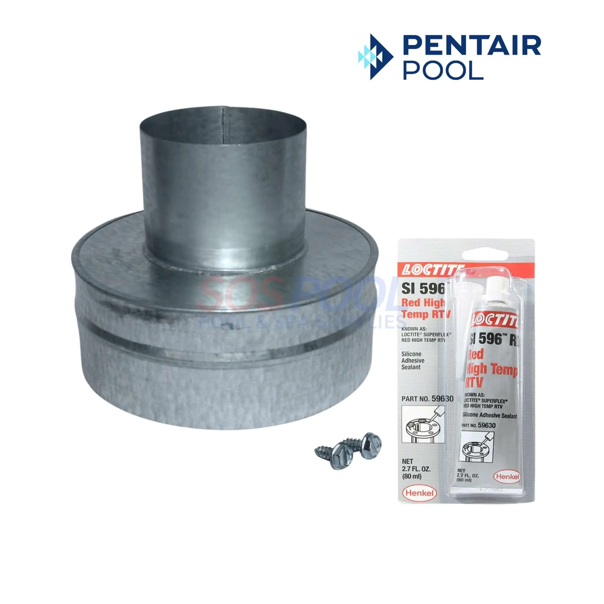 Pentair Metal Flue Collar For MasterTemp and Max-E-Therm Heaters | 4" x 8" | 77707-0077
