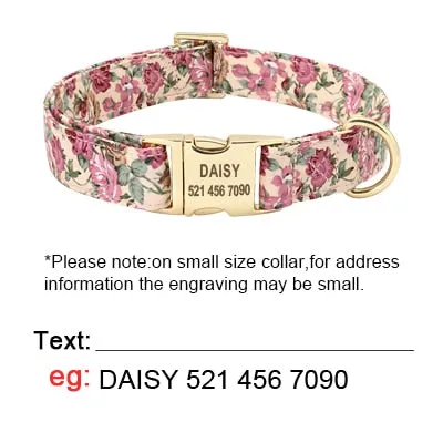 Personalized Dog Collar And Leash