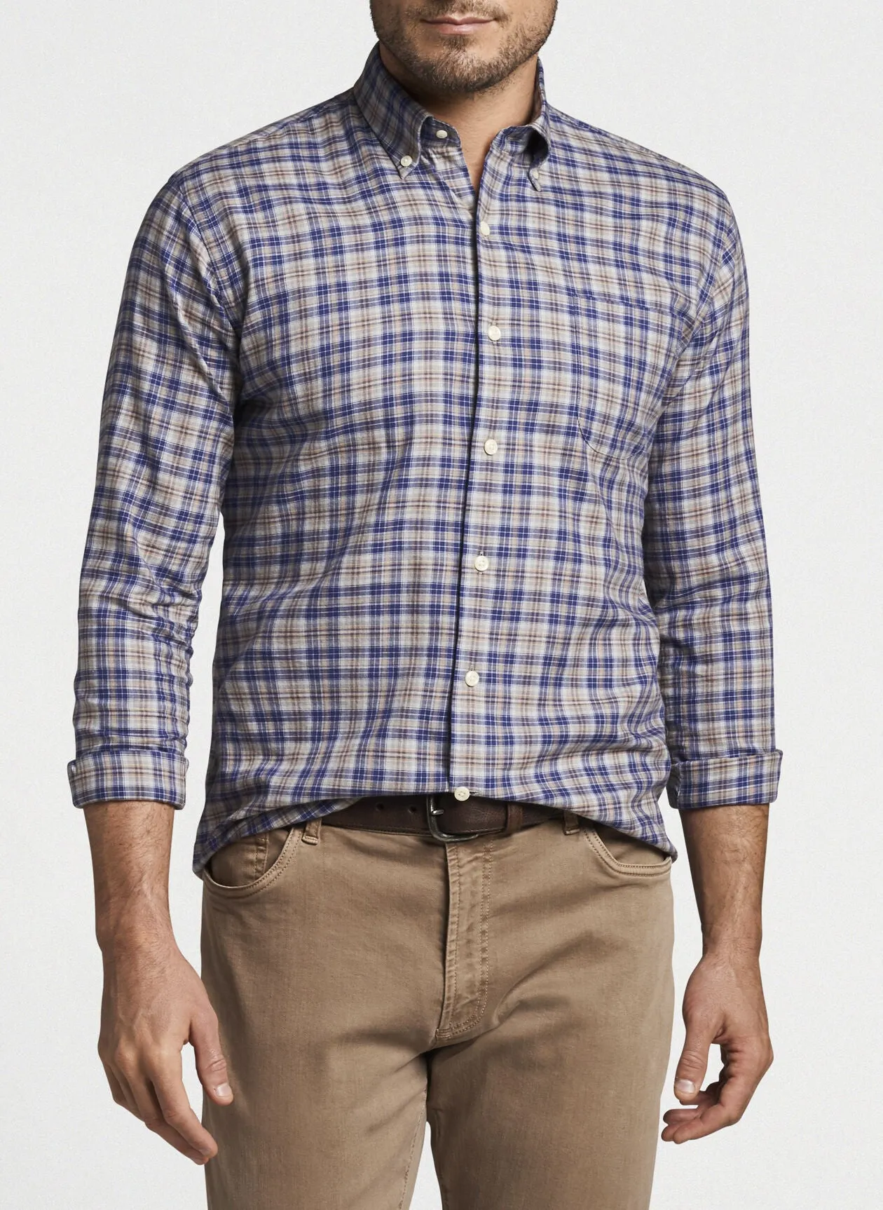 Peter Millar - Autumn Soft Cotton Sport Shirt - Greenwood Plaid