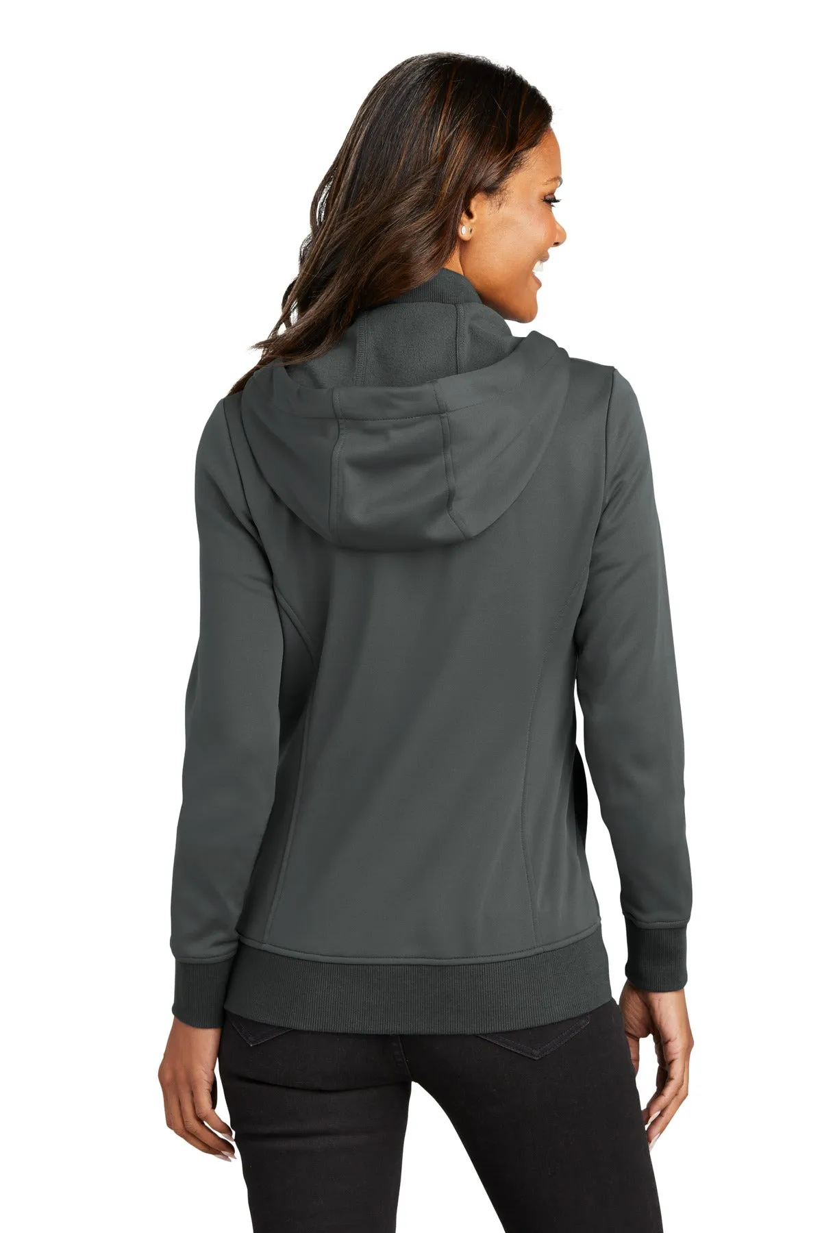 Port Authority Ladies Smooth Fleece Hooded Jacket L814