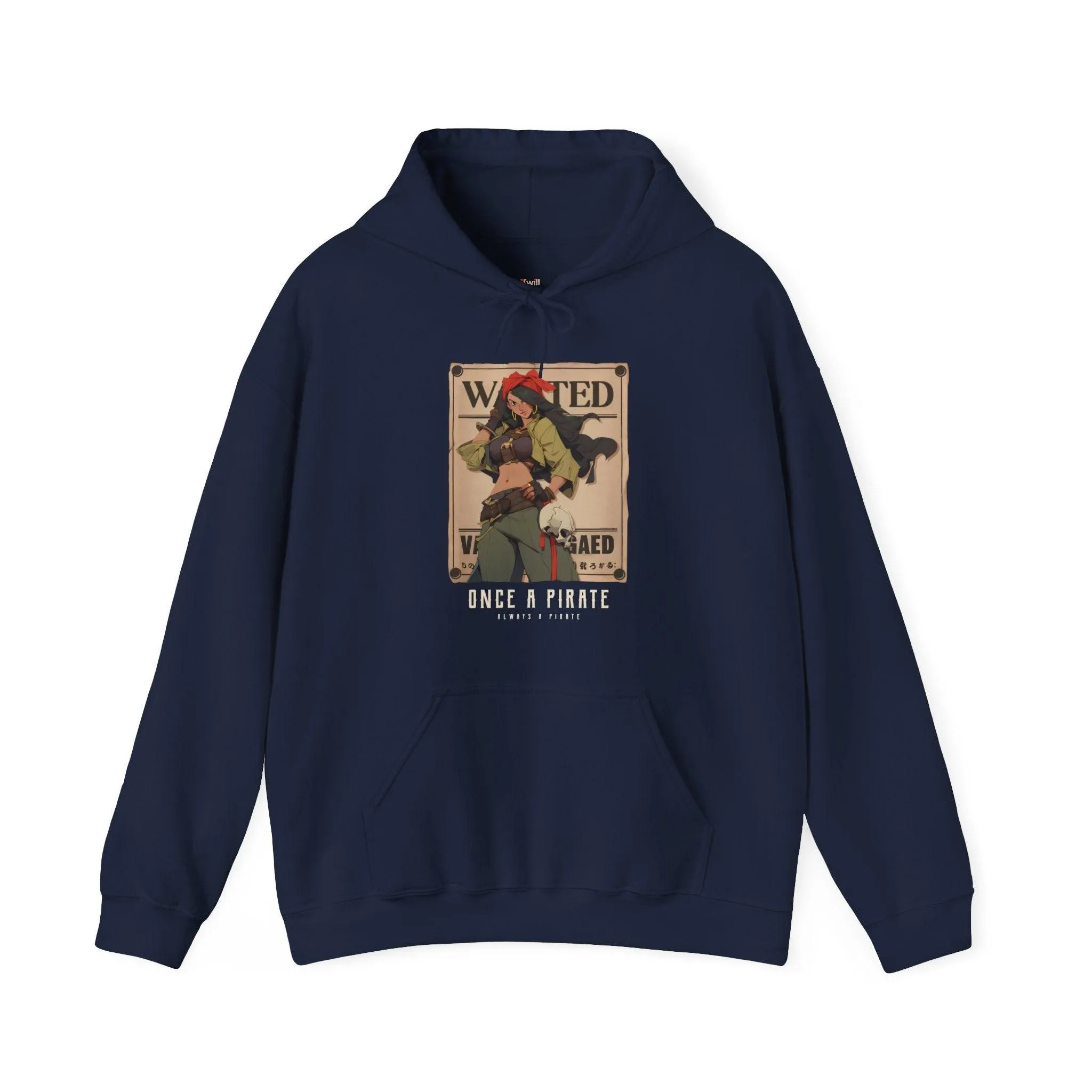Retro Once a Pirate, Always a Pirate Hoodie