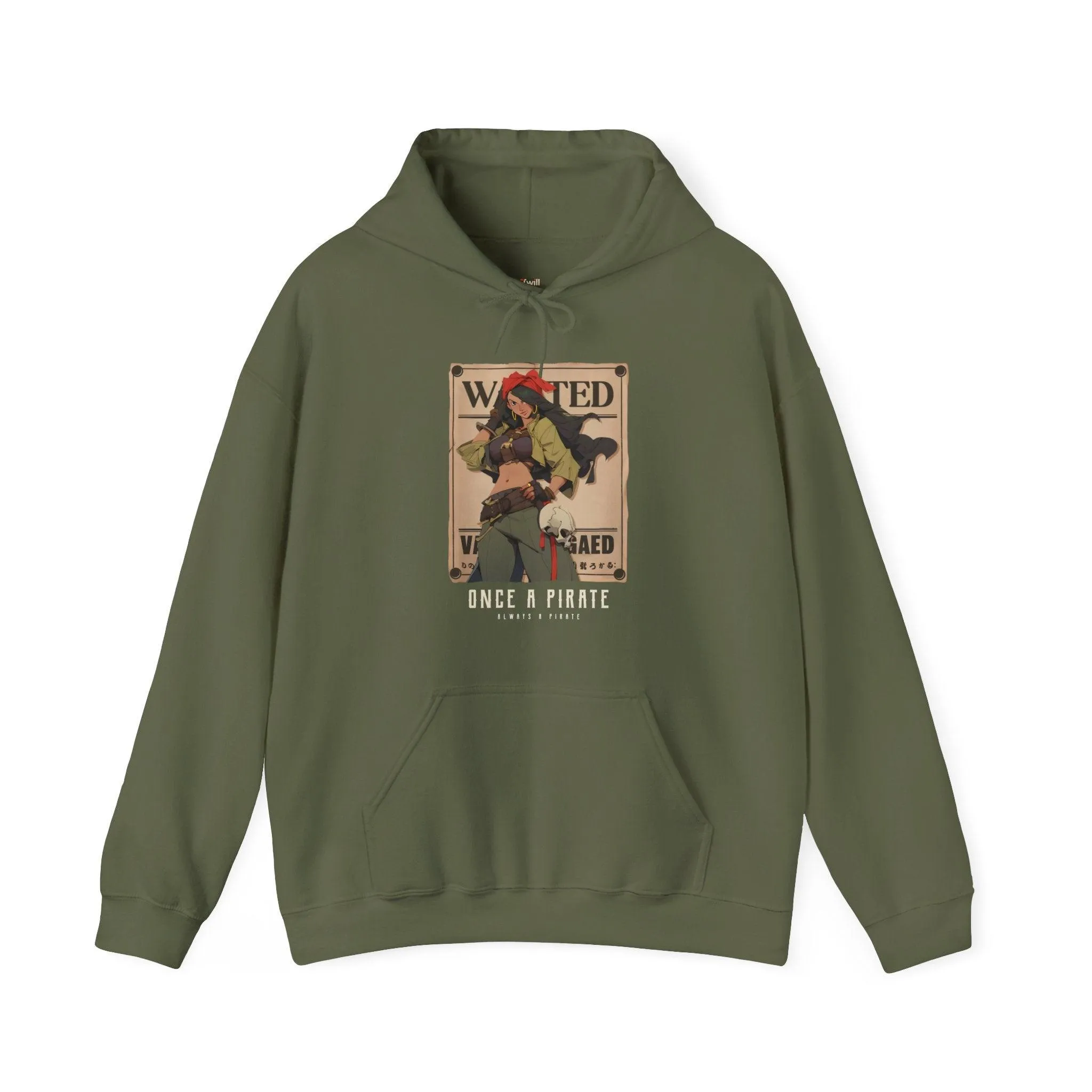 Retro Once a Pirate, Always a Pirate Hoodie