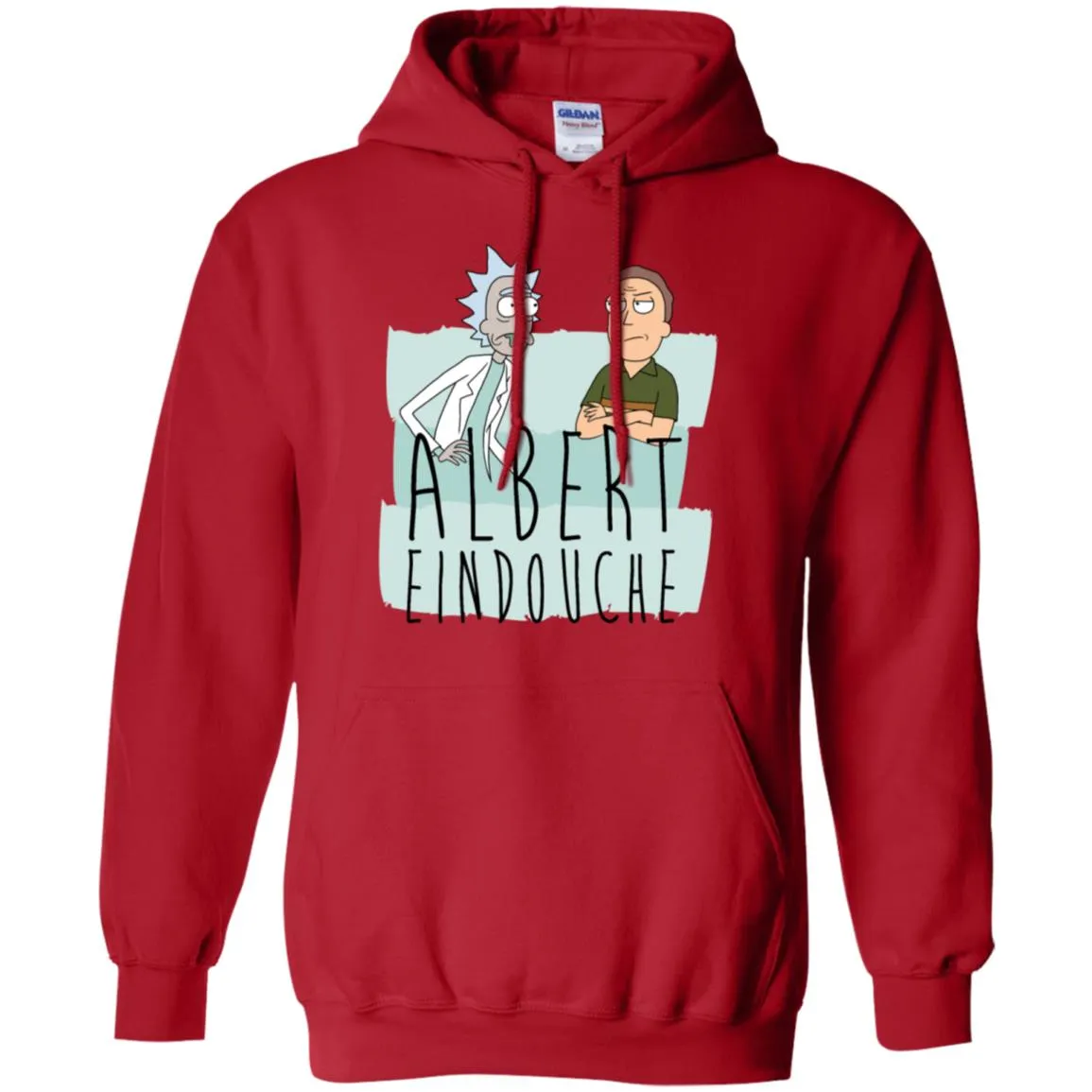 Rick And Morty Albert Eindouche Parody Men Pullover Hoodie