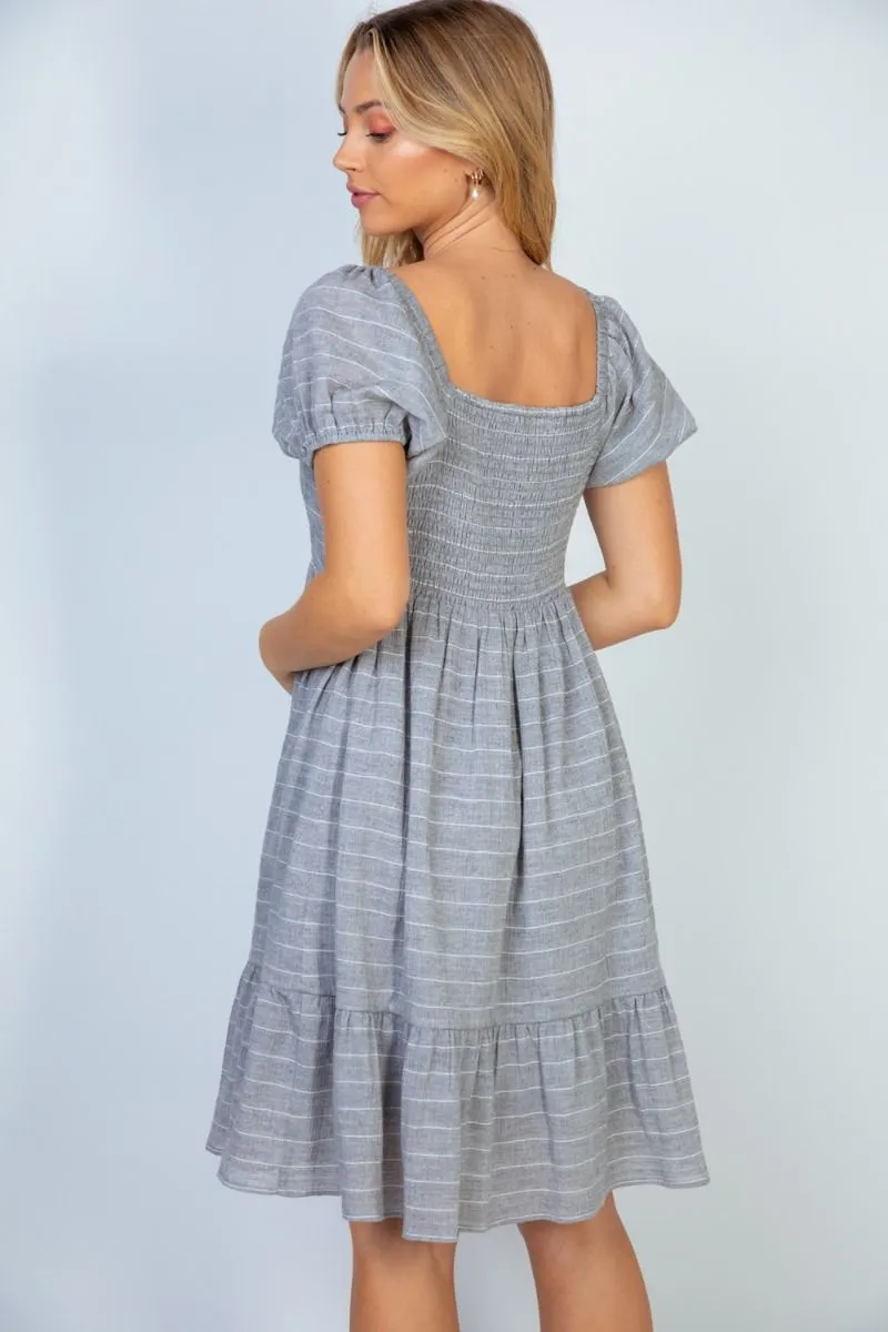 RUFFLED AND READY DRESS