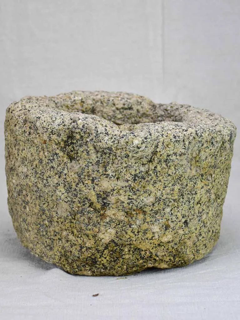 Rustic salvaged granite trough / planter - small 13"