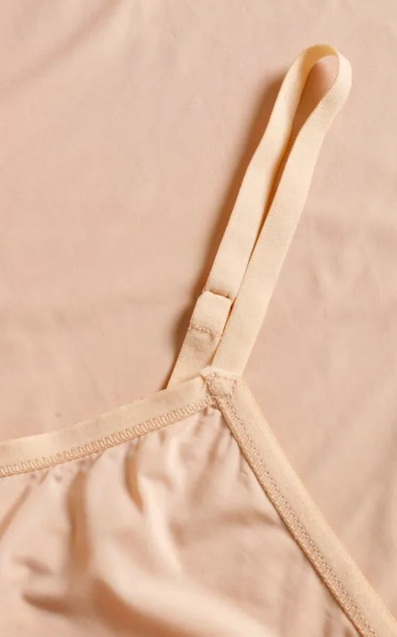 Saint Tropez - Nena Adjustable Strap Slip Dress In Nude