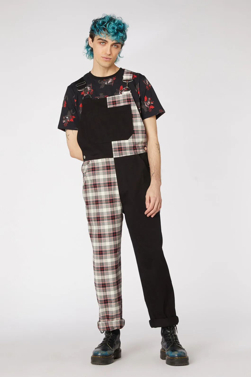 Sass Tartan Split Overall