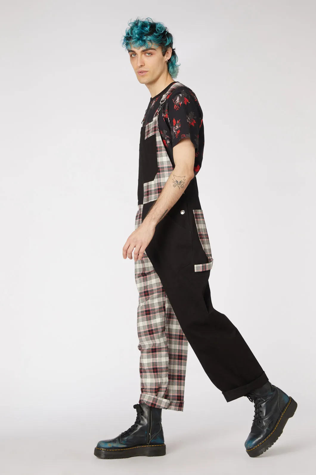 Sass Tartan Split Overall