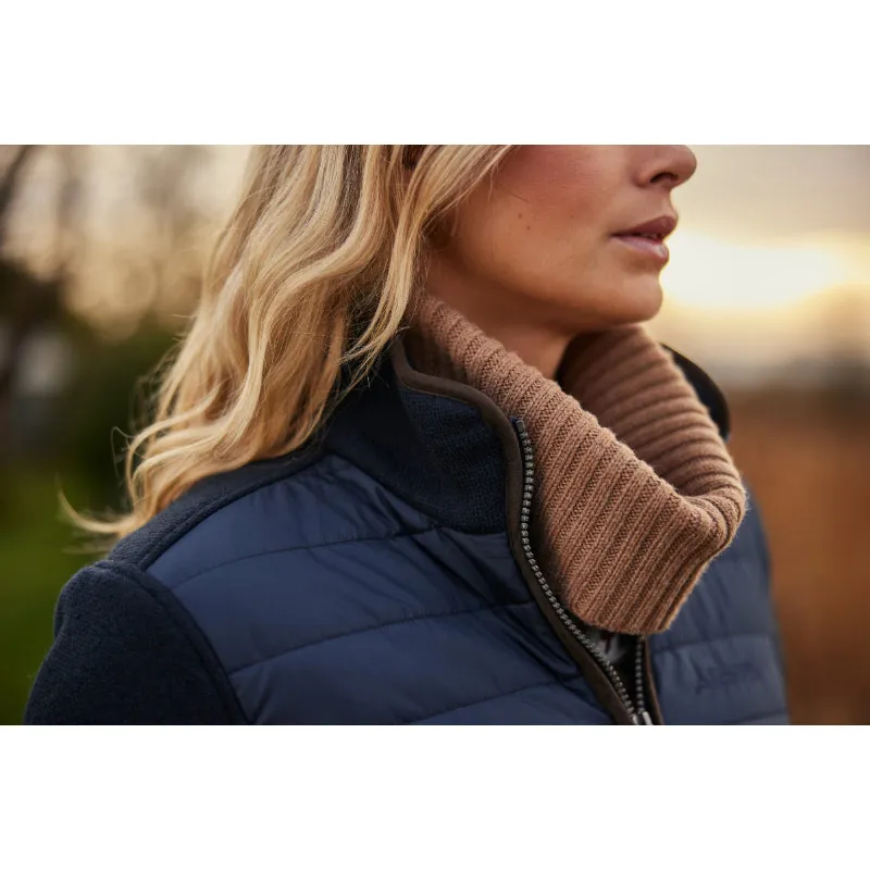 Schoffel Filey Fairisle Roll Neck Ladies Merino Mix Jumper - Warm Sand