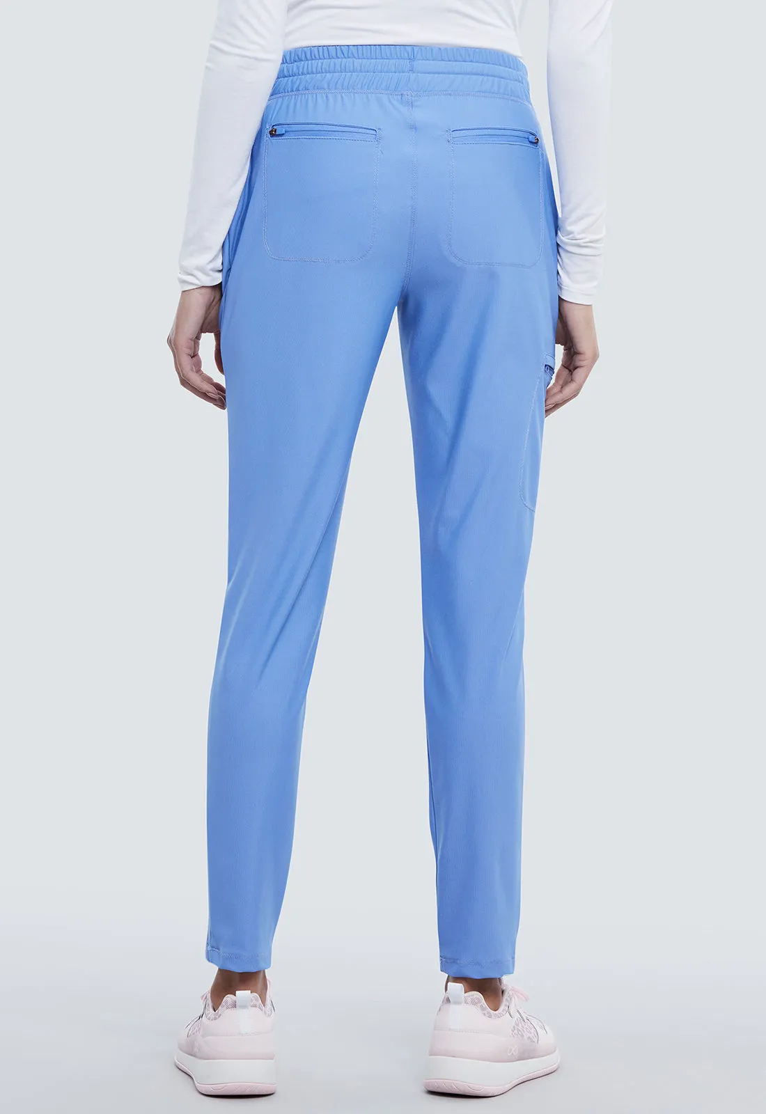 Scrub Pants - Cherokee Women's Form Mid Rise Tapered Leg Drawstring Pant - Ciel, CK095