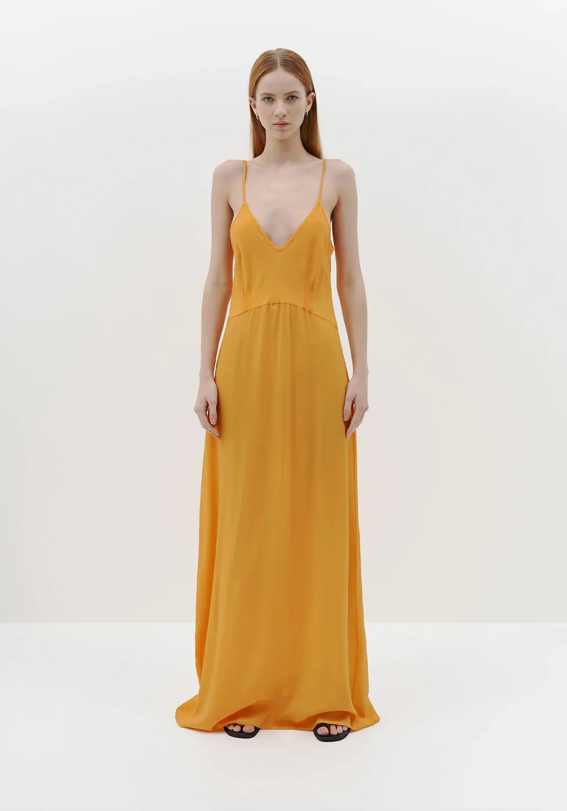 SILK LONGERLINE SLIP DRESS