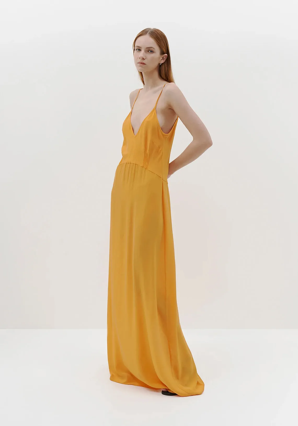 SILK LONGERLINE SLIP DRESS