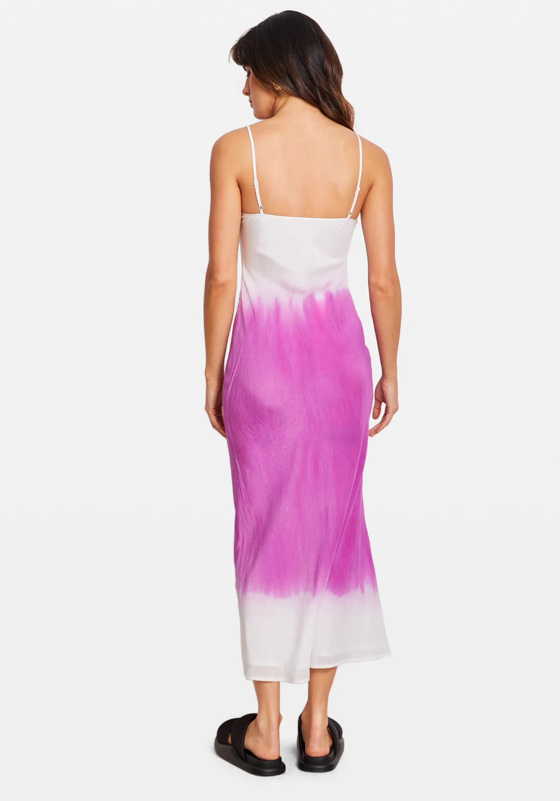 SILK SLIP DRESS BERRY