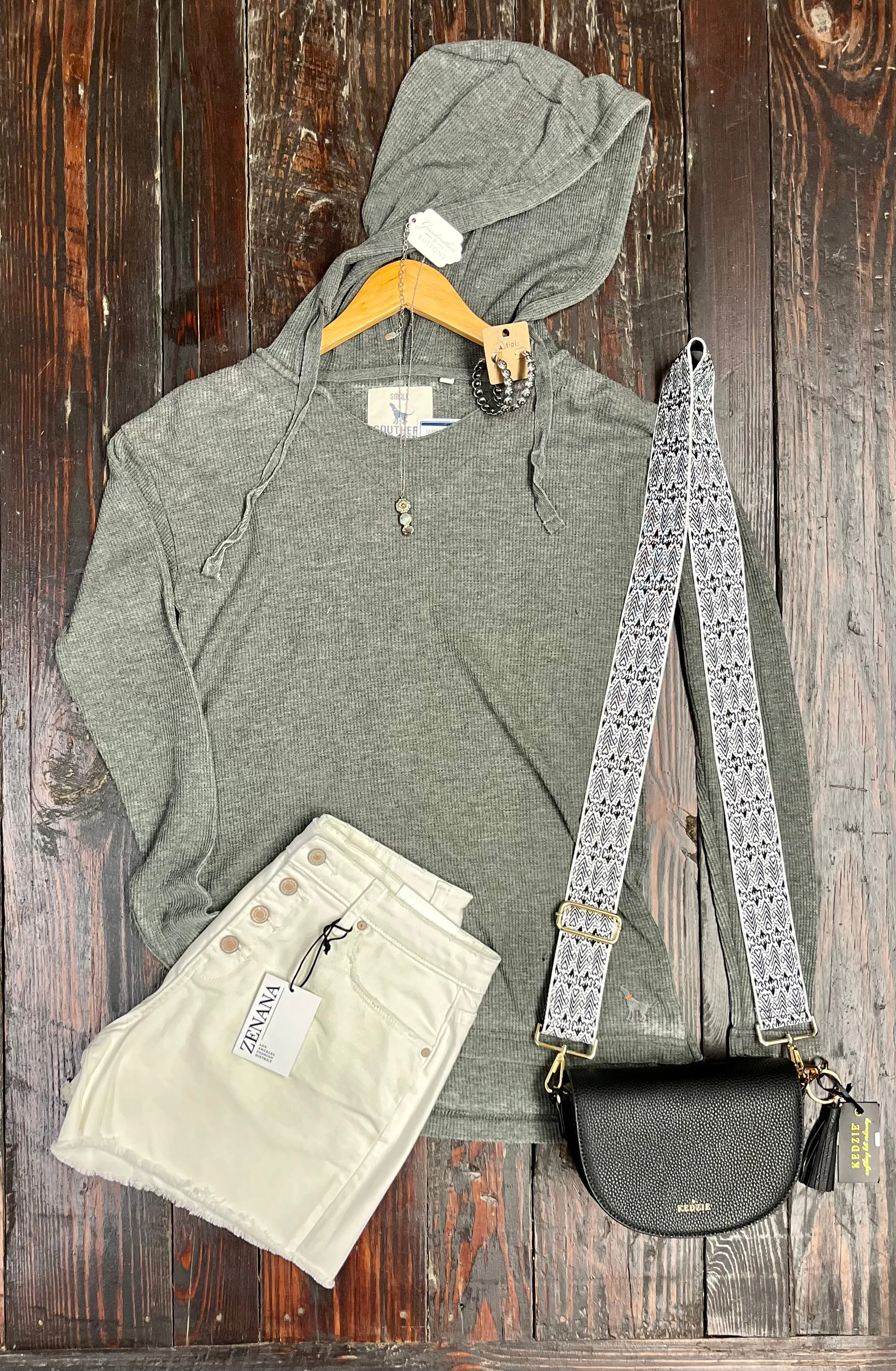 Southern Fried Cotton Waffle Knit hoodie