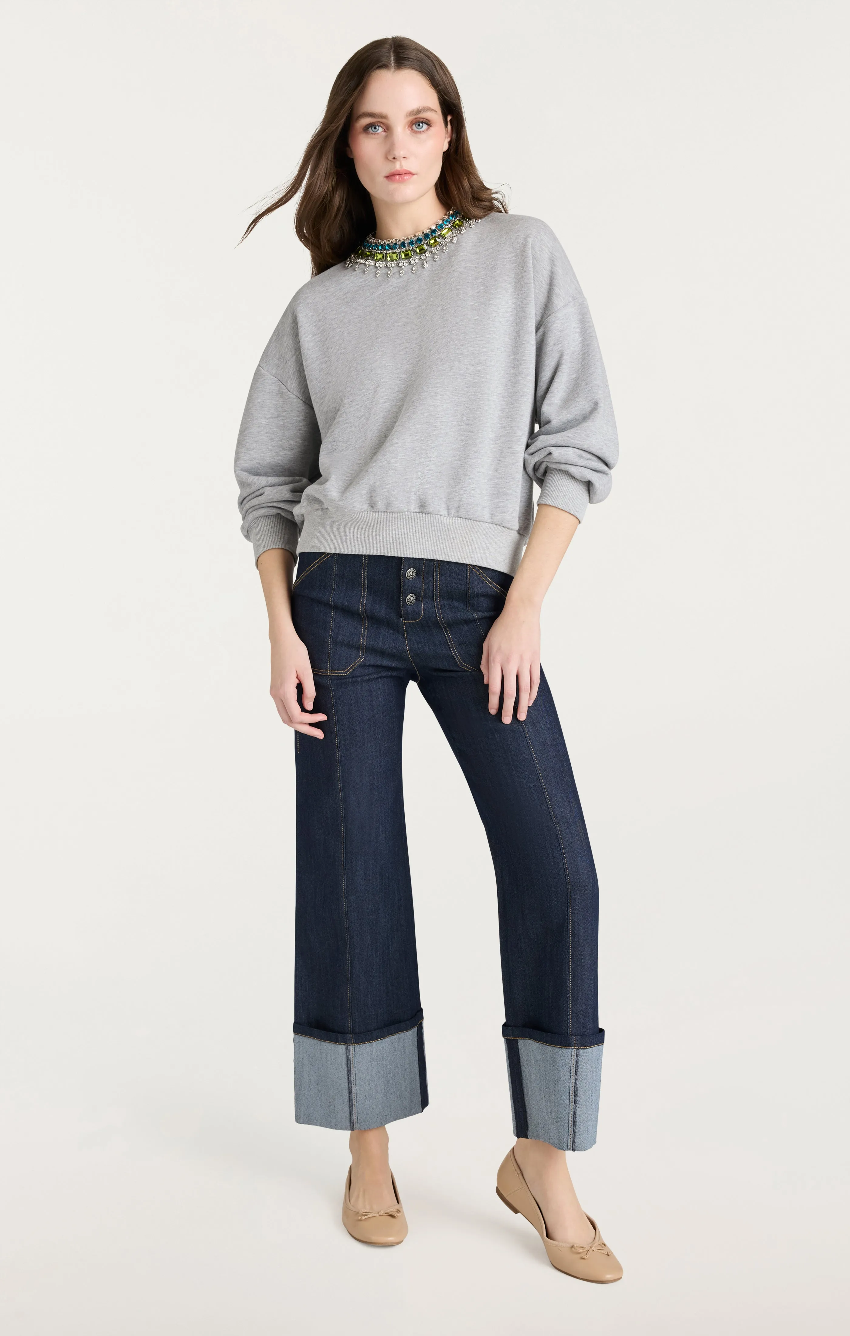 Stacked Necklace Brandy Pullover
