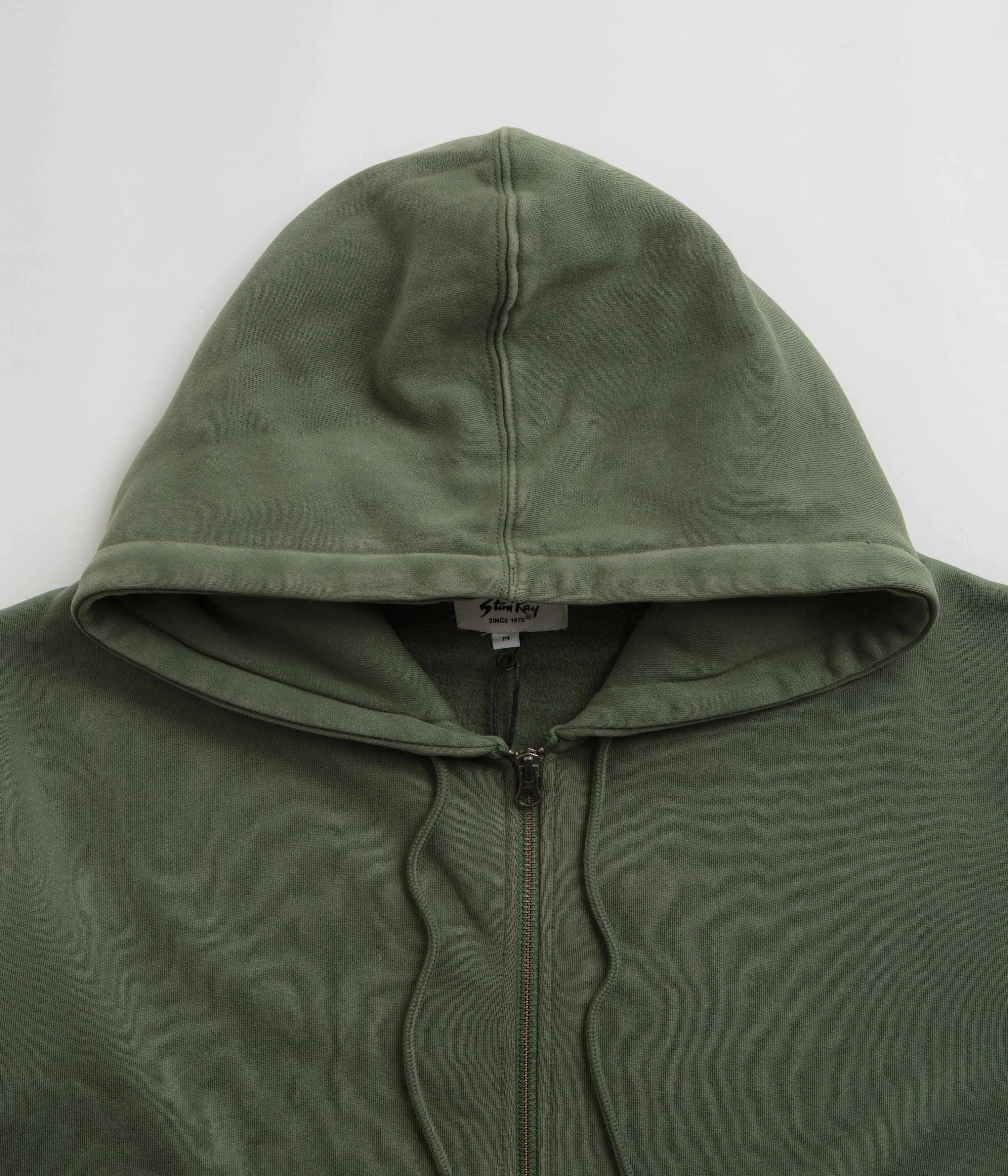 Stan Ray Patch Zip Hoodie - Washed Green