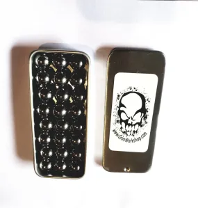 Steel Shot Slingshot Ammo with Holder Tin