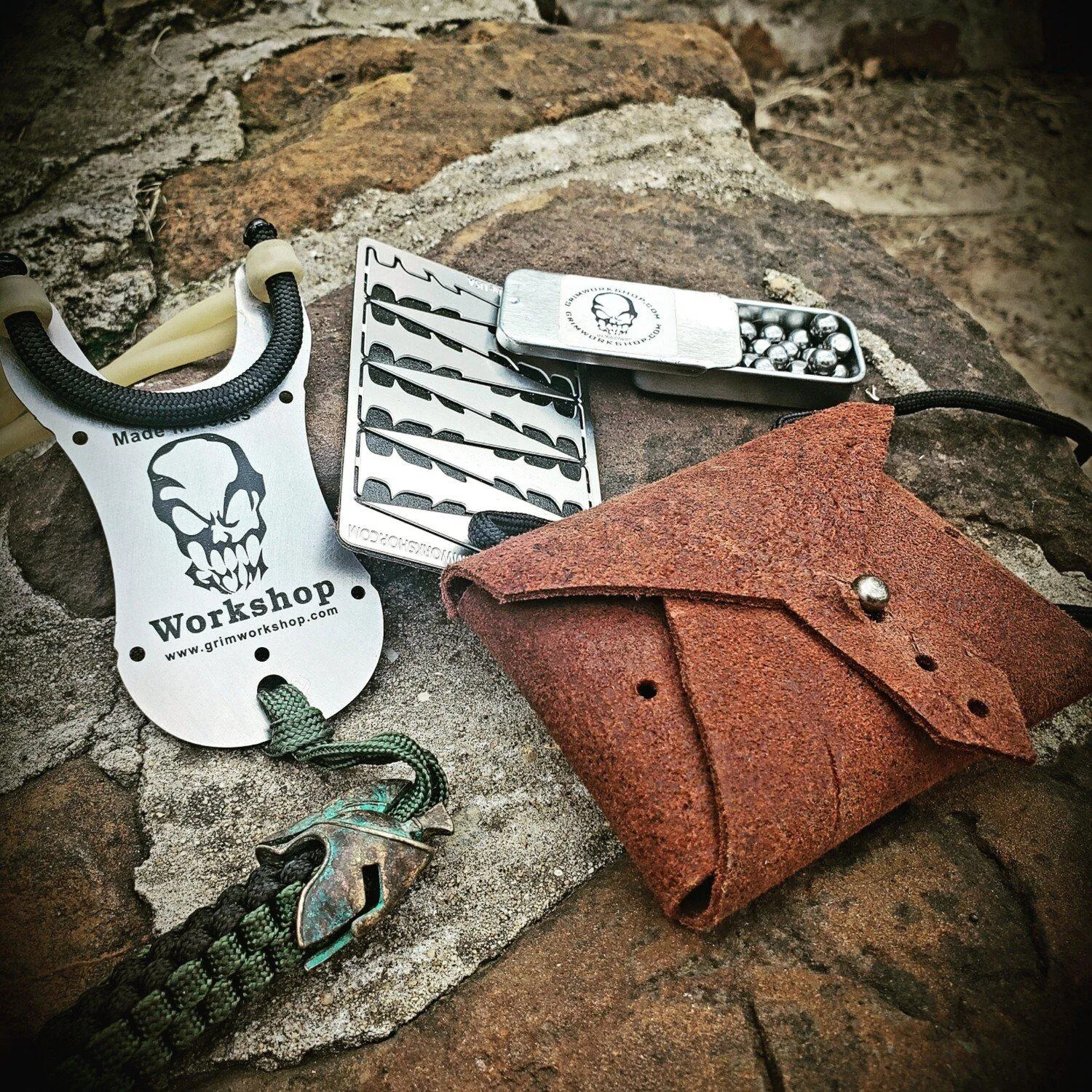Steel Shot Slingshot Ammo with Holder Tin