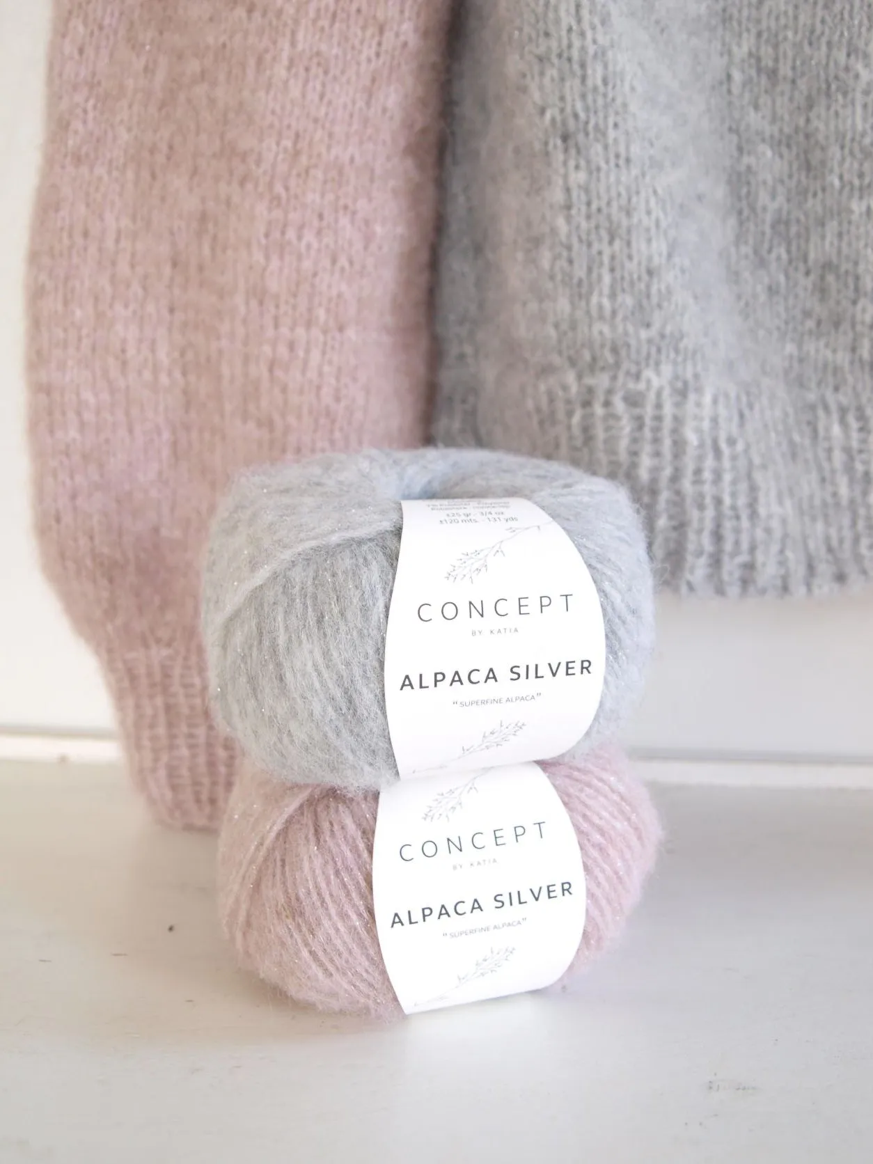 Strickanleitung 2 - Farbiger Pullover aus Alpaca Silver von Katia