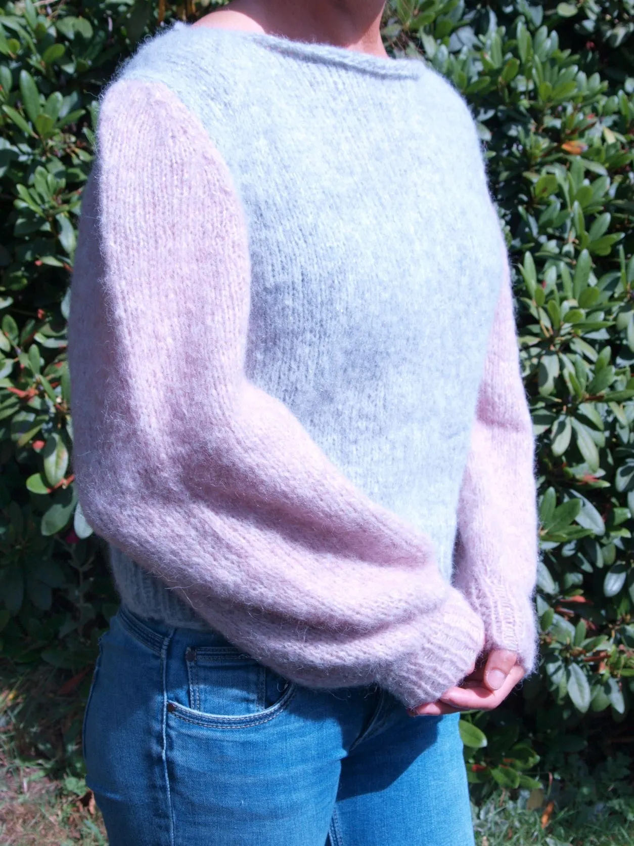 Strickanleitung 2 - Farbiger Pullover aus Alpaca Silver von Katia
