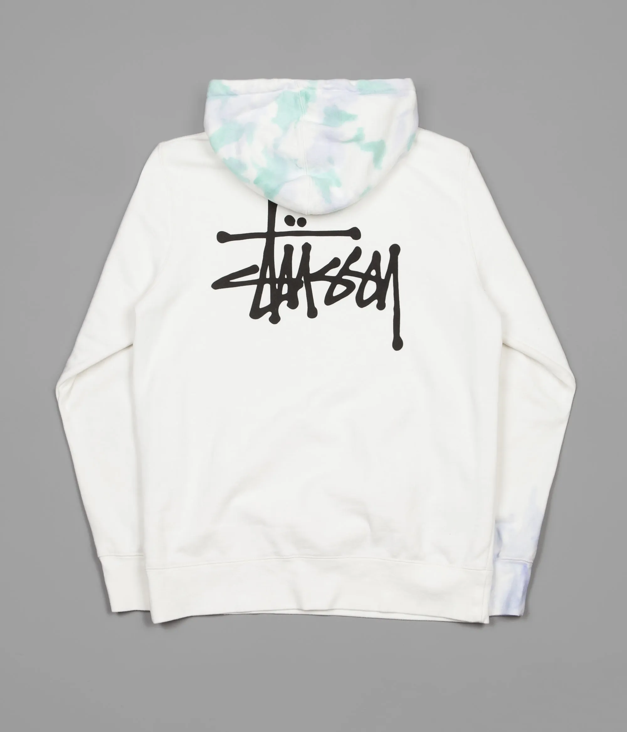 Stussy Basic Stussy Tie Dye Hoodie - Natural / Purple