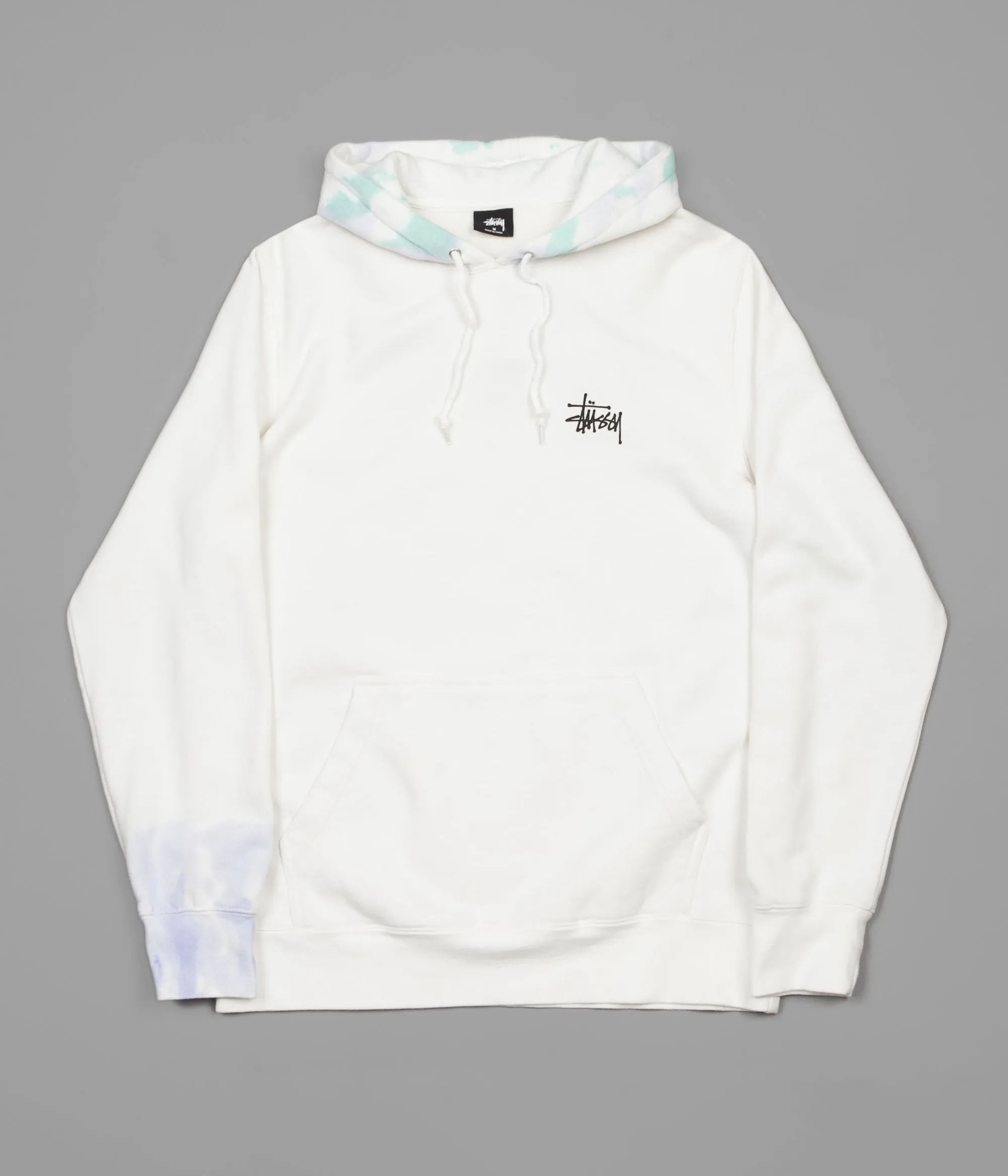 Stussy Basic Stussy Tie Dye Hoodie - Natural / Purple