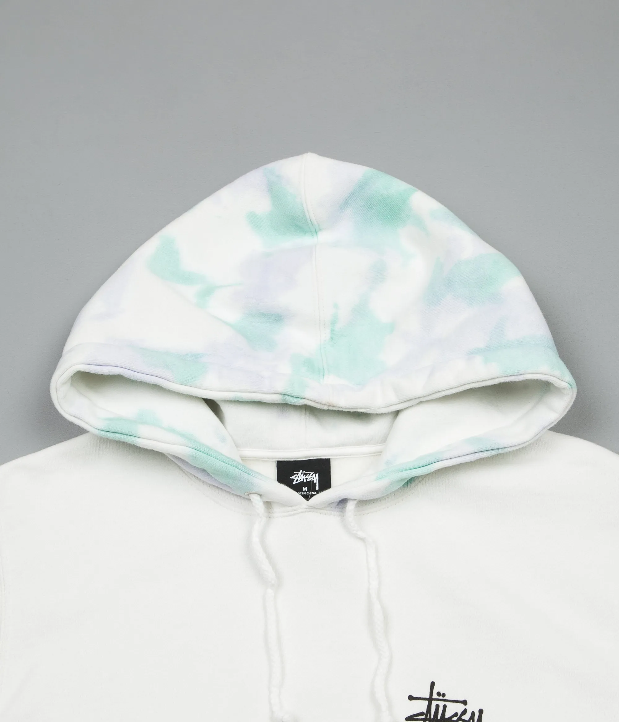 Stussy Basic Stussy Tie Dye Hoodie - Natural / Purple