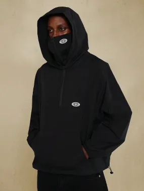 SUMWON Nylon Half Zip Mask Hoodie