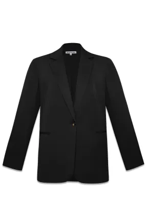 The Classic Black Relaxed Blazer