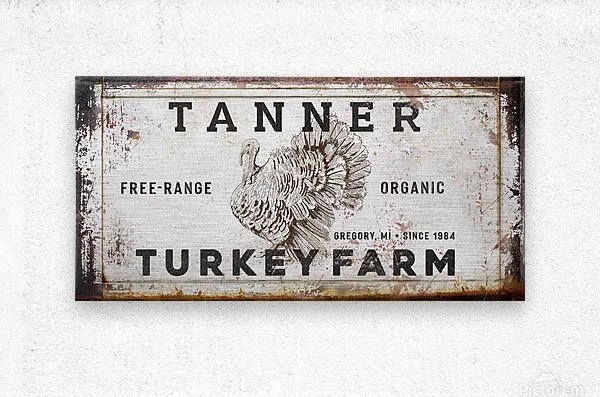 Turkey Hunting Decor in Farmhouse Style Family Name