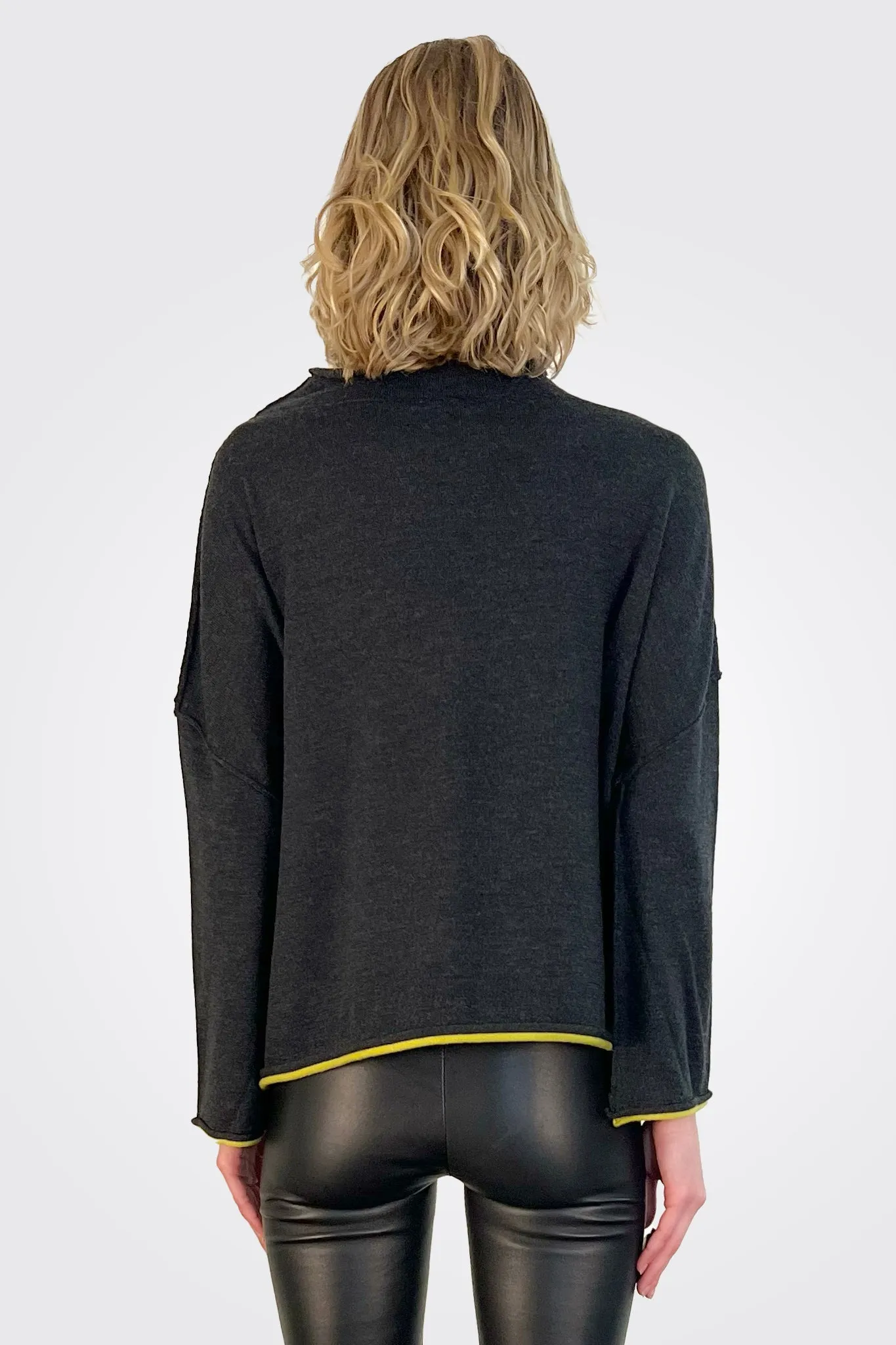 Two Tone Pullover - Grey
