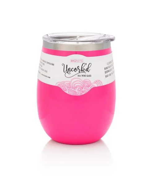 Uncork'd XL 14oz Wine Glass by BruMate® (Multiple Colors)