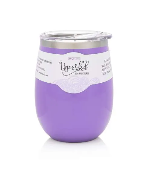 Uncork'd XL 14oz Wine Glass by BruMate® (Multiple Colors)