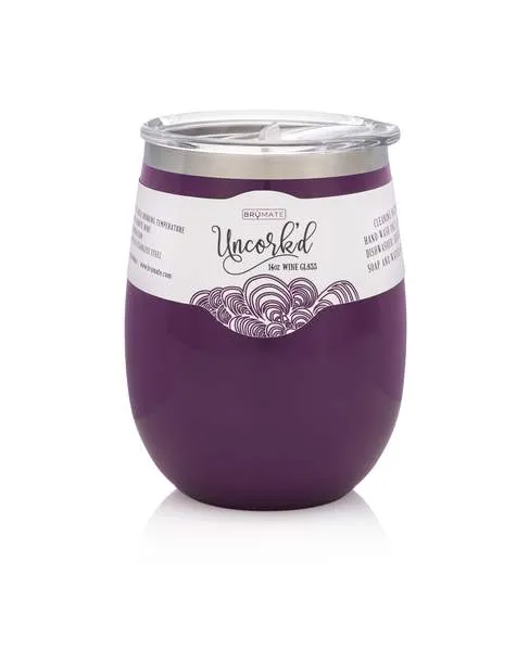 Uncork'd XL 14oz Wine Glass by BruMate® (Multiple Colors)